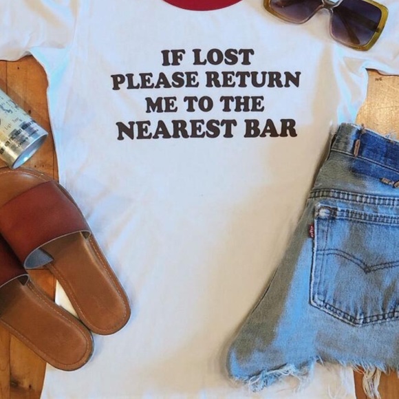If lost Return to bar graphic tee - Picture 3 of 3
